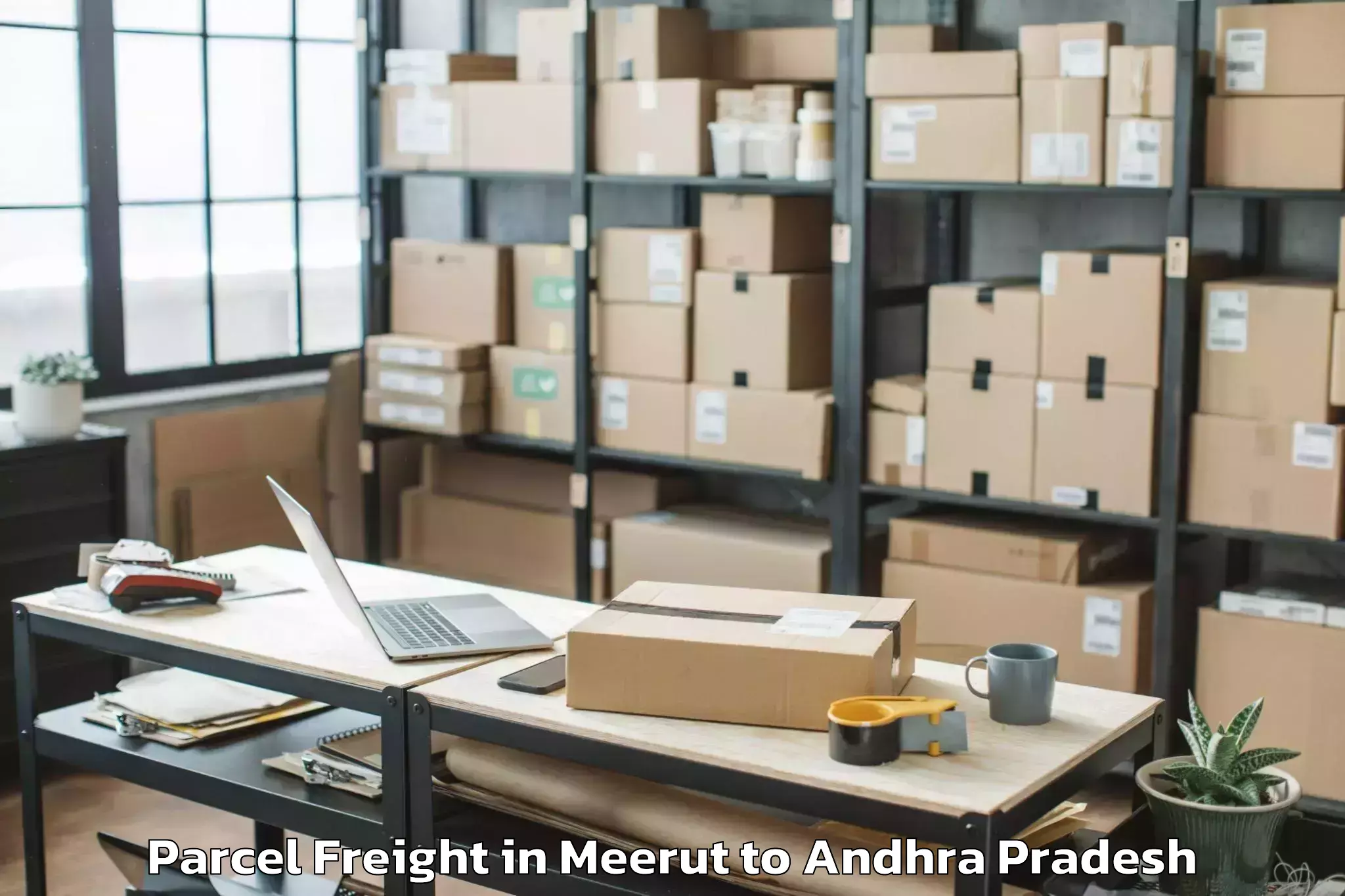 Top Meerut to Poduru Parcel Freight Available